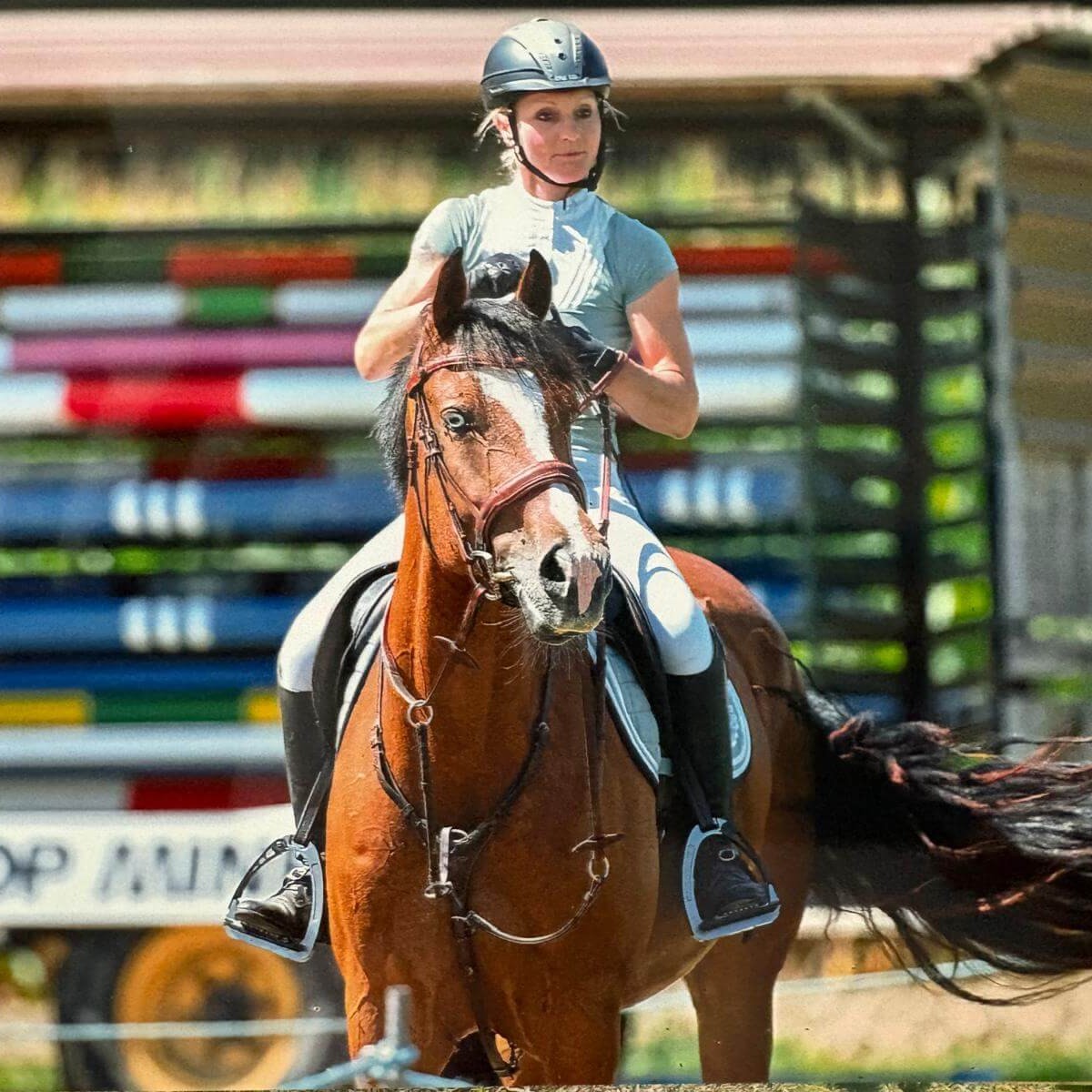Sabine Meier auf Nizza an einem Turnier.